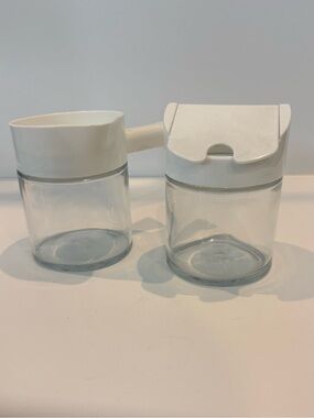 Gemco Sugar and Creamer Set Vintage  White